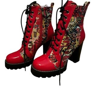 Kapow! Chunky Heel Boots